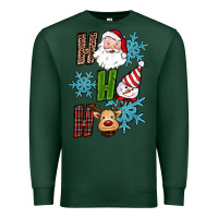 Sports Green ho ho ho christmas Premium Sweatshirt - RanaPortraitStore