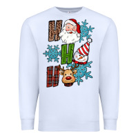 White ho ho ho christmas Premium Sweatshirt - RanaPortraitStore