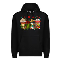 Black cinco de mayo coffee cups Premium Hoodie - Jasminsmagicworld