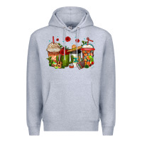 Heather Grey cinco de mayo coffee cups Premium Hoodie - Jasminsmagicworld