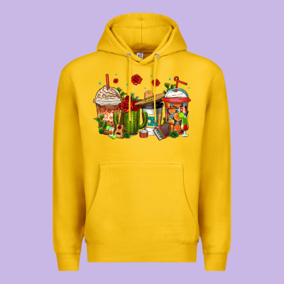 Cinco De Mayo Coffee Cups Premium Hoodie Designed By Jasminsmagicworld