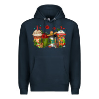 Navy cinco de mayo coffee cups Premium Hoodie - Jasminsmagicworld