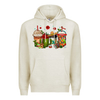 Oatmeal Heather cinco de mayo coffee cups Premium Hoodie - Jasminsmagicworld