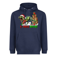 Navy t rex x mas mood Heavyweight Hoodie - RanaPortraitStore