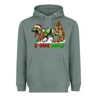 Sage t rex x mas mood Heavyweight Hoodie - RanaPortraitStore