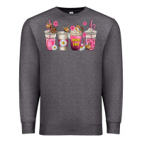 Charcoal Heather mom fuel coffee cups Premium Sweatshirt - texasbilliewilder