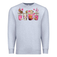Heather Grey mom fuel coffee cups Premium Sweatshirt - texasbilliewilder