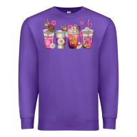 Purple mom fuel coffee cups Premium Sweatshirt - texasbilliewilder