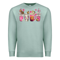 Seafoam mom fuel coffee cups Premium Sweatshirt - texasbilliewilder
