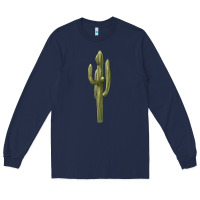 Navy cactus Long Sleeve Tee - BarkalooDesign
