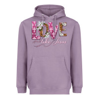 Lavender love like jesus Heavyweight Hoodie - texasbilliewilder