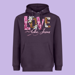 Love Like Jesus Heavyweight Hoodie Designed By Texasbilliewilder