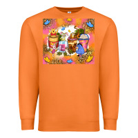 Carrot cartoon characters coffee cups Premium Sweatshirt - Zillion Design Studio