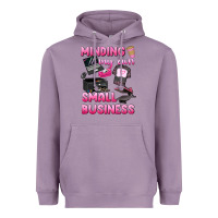 Lavender minding my own small business Heavyweight Hoodie - texasbilliewilder