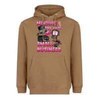 Toasted Coconut minding my own small business Heavyweight Hoodie - texasbilliewilder