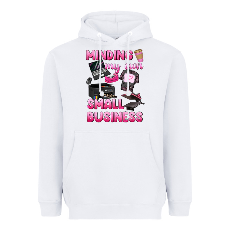 Minding My Own Small Business Heavyweight Hoodie by texasbilliewilder | Teevron