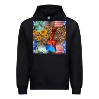 Black statue of liberty american flag Urban Hoodie - BundleAndBundleShop