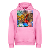 Fuchsia Pink statue of liberty american flag Urban Hoodie - BundleAndBundleShop