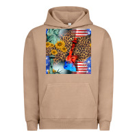 Pigment Burro statue of liberty american flag Urban Hoodie - BundleAndBundleShop