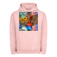 Pigment Salmon statue of liberty american flag Urban Hoodie - BundleAndBundleShop