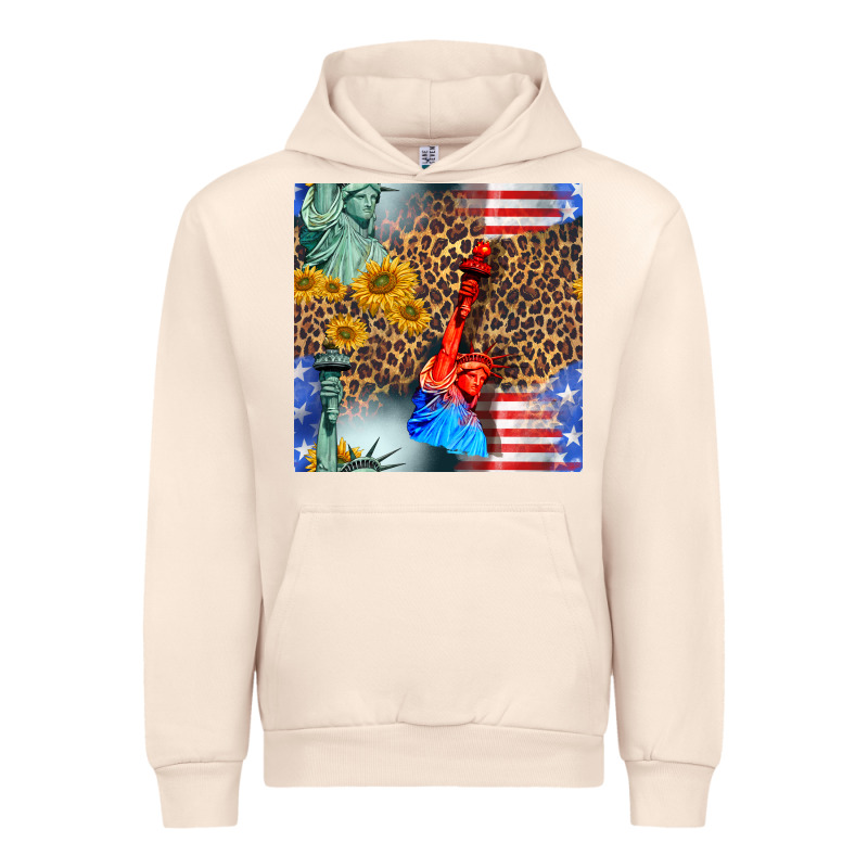 Statue Of Liberty American Flag Urban Hoodie by BundleAndBundleShop | Teevron