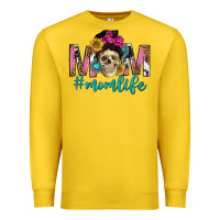 Lemon mom life with skull Premium Sweatshirt - texasbilliewilder