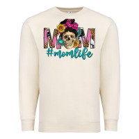 Sandshell mom life with skull Premium Sweatshirt - texasbilliewilder