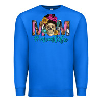 True Royal mom life with skull Premium Sweatshirt - texasbilliewilder