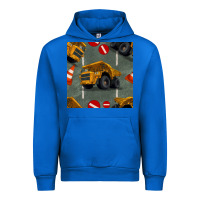 Cobalt dump truck seamles pattern Urban Hoodie - BundleAndBundleShop