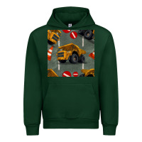 Forest Green dump truck seamles pattern Urban Hoodie - BundleAndBundleShop