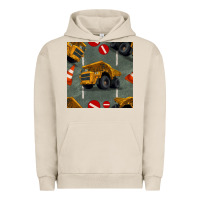 Pigment French Oak dump truck seamles pattern Urban Hoodie - BundleAndBundleShop