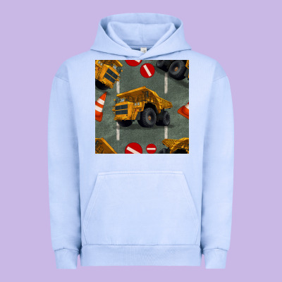 Dump Truck Seamles Pattern Urban Hoodie Designed By Bundleandbundleshop