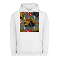 Pigment Lunar Rock dump truck seamles pattern Urban Hoodie - BundleAndBundleShop