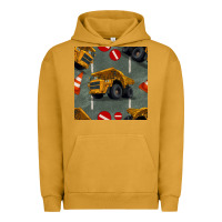 Pigment Peanut Butter dump truck seamles pattern Urban Hoodie - BundleAndBundleShop