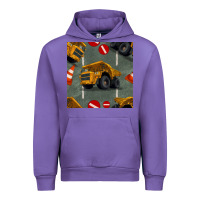 Tulip dump truck seamles pattern Urban Hoodie - BundleAndBundleShop