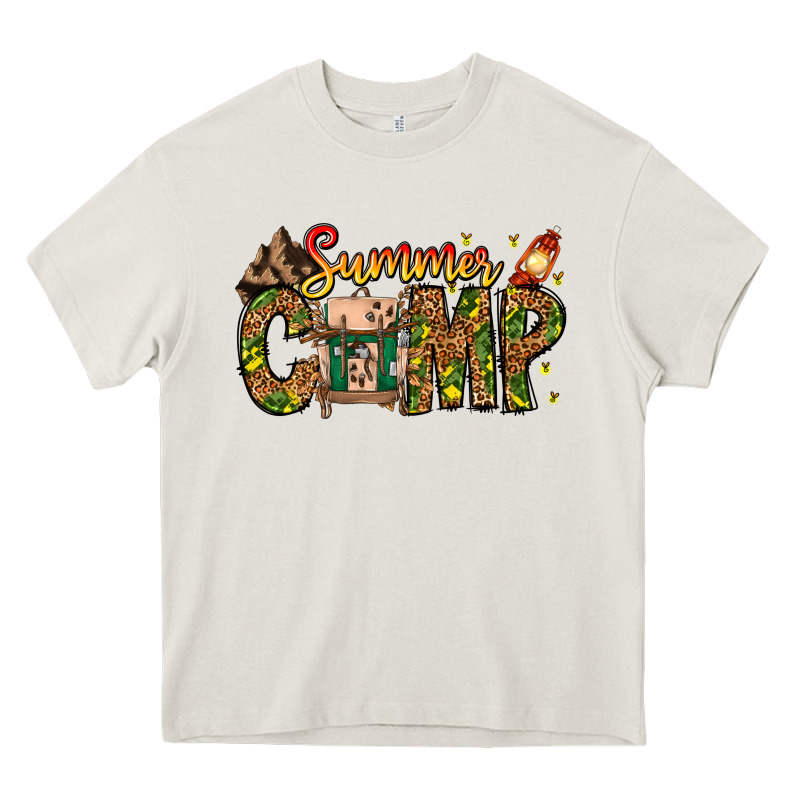 Summer Camp Heavy Core Tee by CowhideDigitalArt | Teevron