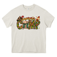 Cream Summer Camp Heavy Core Tee - CowhideDigitalArt