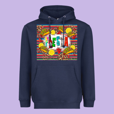Taco Fiesta Heavyweight Hoodie Designed By Zillion Design Studio