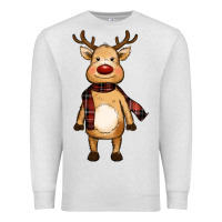 Oatmeal Heather cute reindeer Premium Sweatshirt - RanaPortraitStore