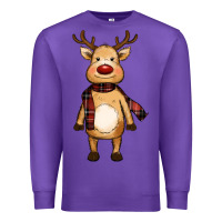 Purple cute reindeer Premium Sweatshirt - RanaPortraitStore