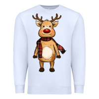 White cute reindeer Premium Sweatshirt - RanaPortraitStore