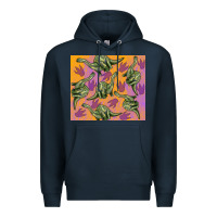 Navy dinosaur brontosaurus Premium Hoodie - Artiststas