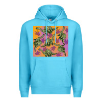 Ocean Blue dinosaur brontosaurus Premium Hoodie - Artiststas