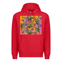 Red dinosaur brontosaurus Premium Hoodie - Artiststas