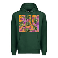 Sports Green dinosaur brontosaurus Premium Hoodie - Artiststas