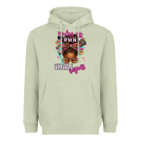 Matcha minding my own small business afro messy bun Heavyweight Hoodie - texasbilliewilder