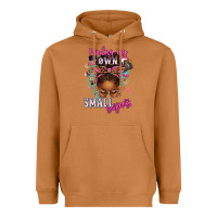 Meerkat minding my own small business afro messy bun Heavyweight Hoodie - texasbilliewilder