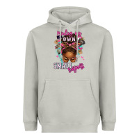 Moon Dust minding my own small business afro messy bun Heavyweight Hoodie - texasbilliewilder