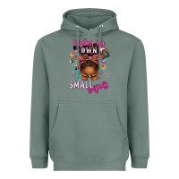 Sage minding my own small business afro messy bun Heavyweight Hoodie - texasbilliewilder