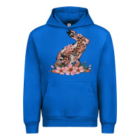 Cobalt bunny with blossom flower Urban Hoodie - Artiststas